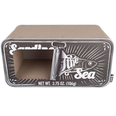 District 70 Sardine 2-in-1 Cardboard Cat Scratcher & Cave - PINK
